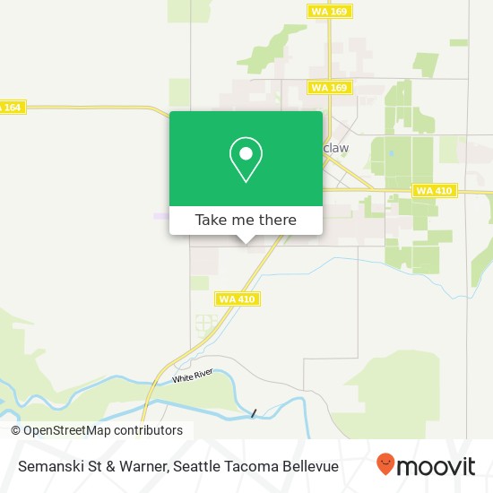 Mapa de Semanski St & Warner, Enumclaw, WA 98022