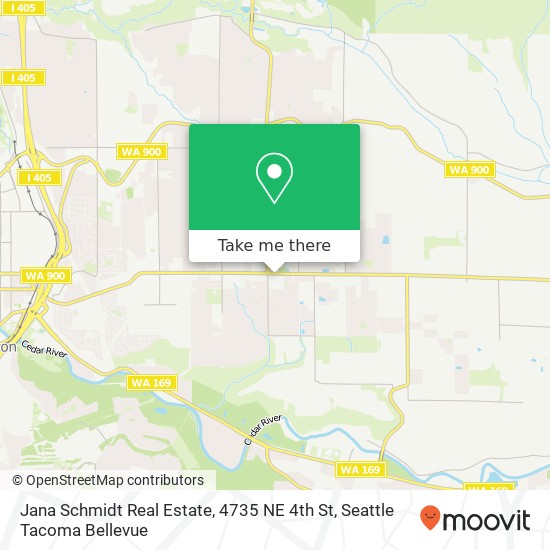 Mapa de Jana Schmidt Real Estate, 4735 NE 4th St