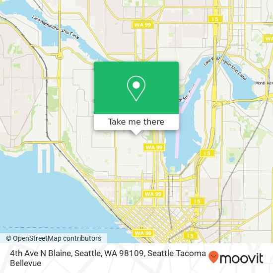 4th Ave N Blaine, Seattle, WA 98109 map