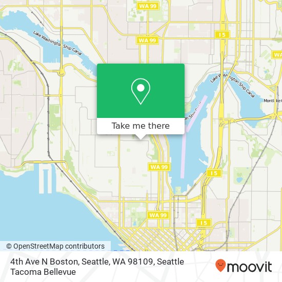 4th Ave N Boston, Seattle, WA 98109 map