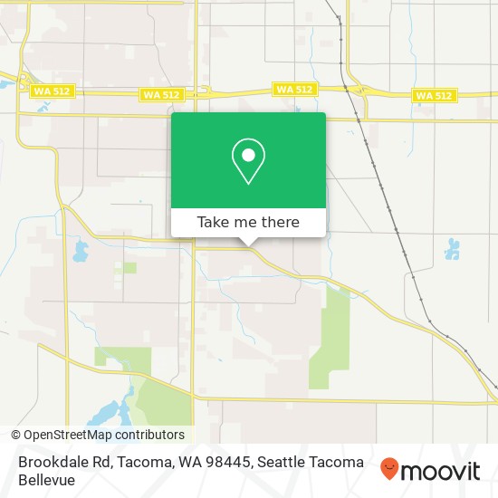 Mapa de Brookdale Rd, Tacoma, WA 98445