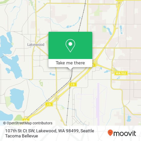 107th St Ct SW, Lakewood, WA 98499 map