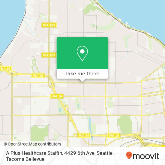 A Plus Healthcare Staffin, 4429 6th Ave map