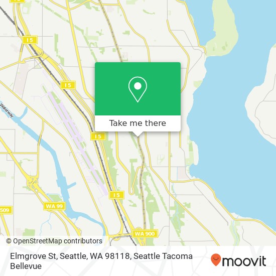 Elmgrove St, Seattle, WA 98118 map