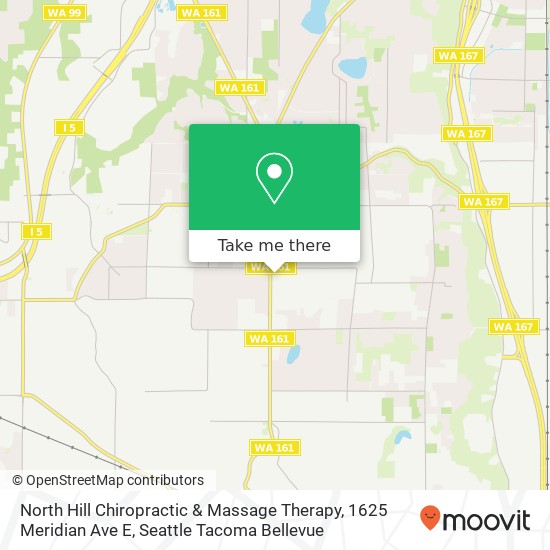 North Hill Chiropractic & Massage Therapy, 1625 Meridian Ave E map