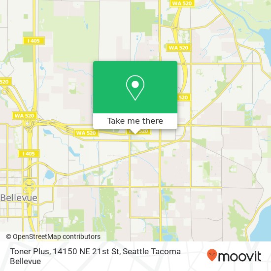 Mapa de Toner Plus, 14150 NE 21st St