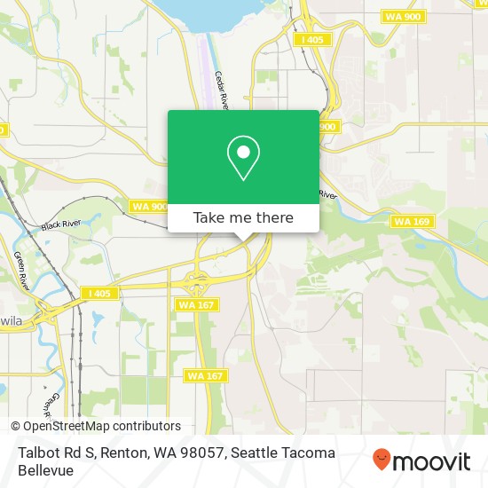 Mapa de Talbot Rd S, Renton, WA 98057