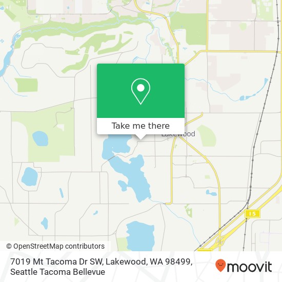 7019 Mt Tacoma Dr SW, Lakewood, WA 98499 map