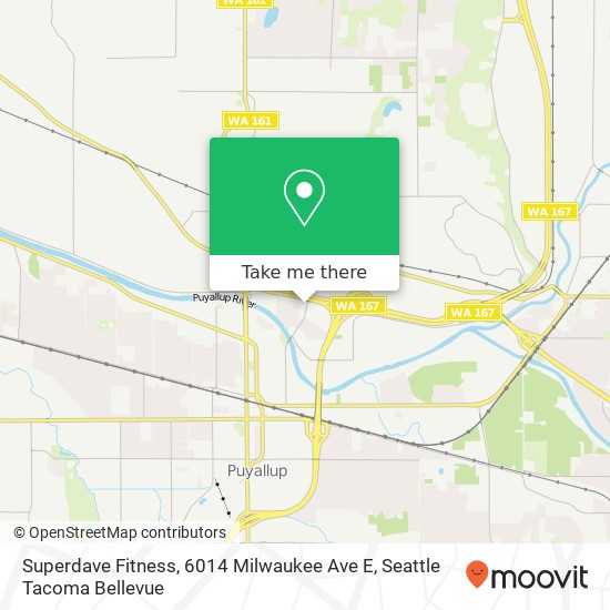 Mapa de Superdave Fitness, 6014 Milwaukee Ave E