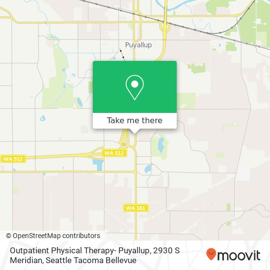 Outpatient Physical Therapy- Puyallup, 2930 S Meridian map