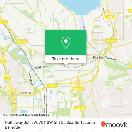 Mapa de Hathaway John W, 701 SW 5th Ct