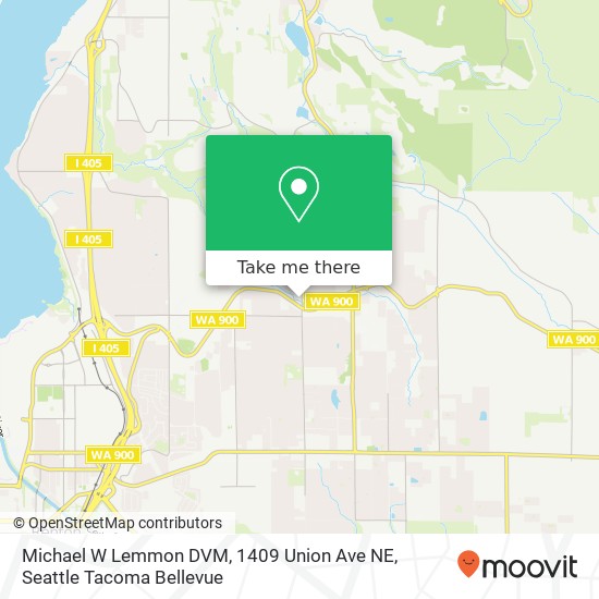 Michael W Lemmon DVM, 1409 Union Ave NE map