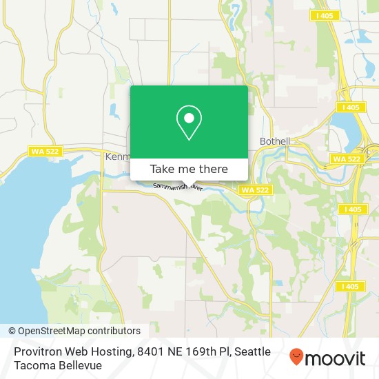 Provitron Web Hosting, 8401 NE 169th Pl map