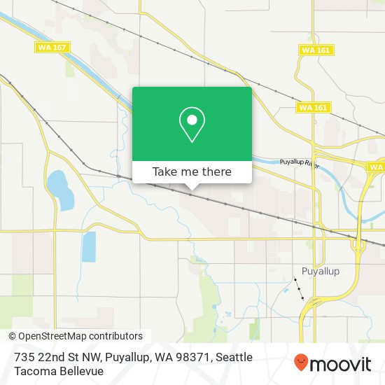 Mapa de 735 22nd St NW, Puyallup, WA 98371