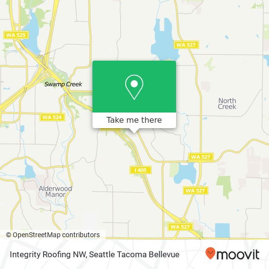 Integrity Roofing NW map