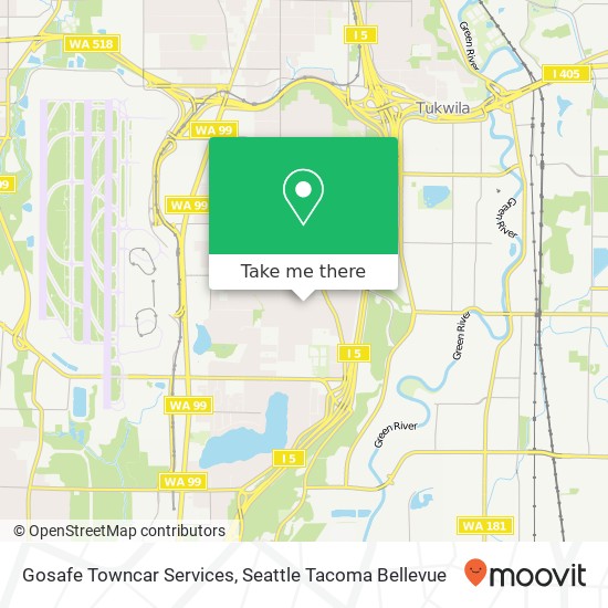 Gosafe Towncar Services map