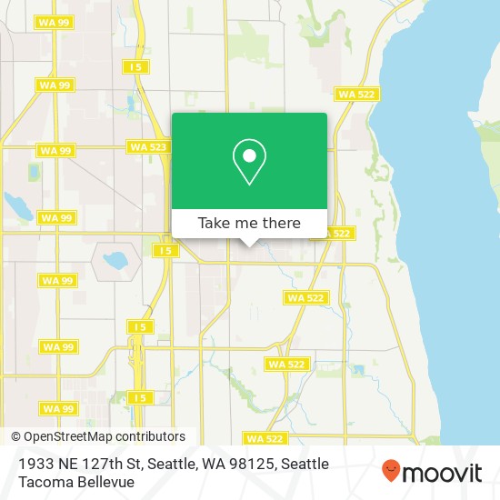 Mapa de 1933 NE 127th St, Seattle, WA 98125