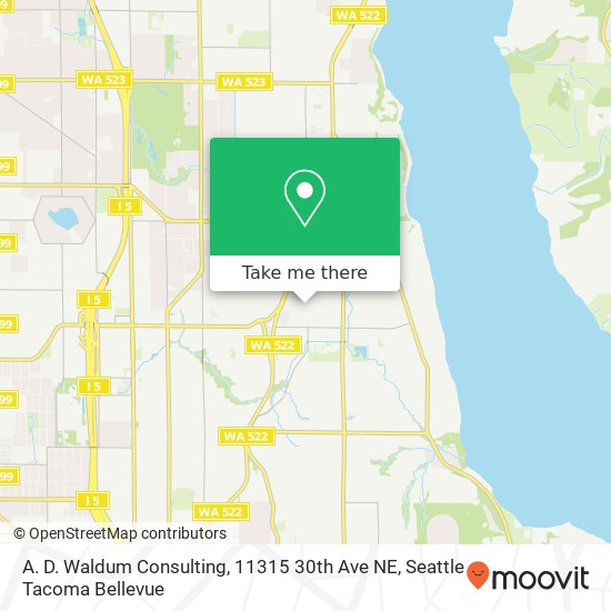 Mapa de A. D. Waldum Consulting, 11315 30th Ave NE