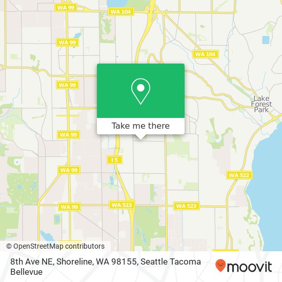 8th Ave NE, Shoreline, WA 98155 map