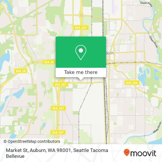 Mapa de Market St, Auburn, WA 98001