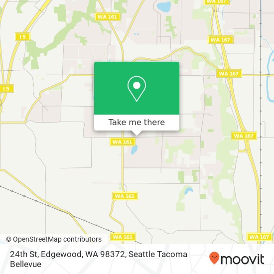 Mapa de 24th St, Edgewood, WA 98372