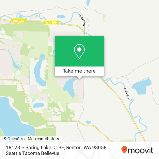 18123 E Spring Lake Dr SE, Renton, WA 98058 map