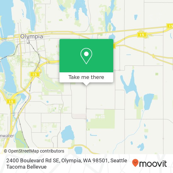 2400 Boulevard Rd SE, Olympia, WA 98501 map