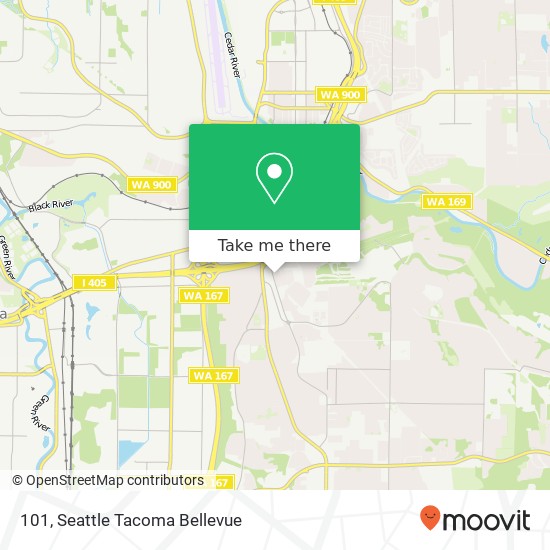 Mapa de 101, 1500 Benson Rd S #101, Renton, WA 98055, USA