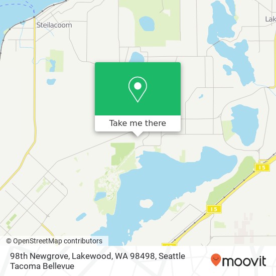 Mapa de 98th Newgrove, Lakewood, WA 98498