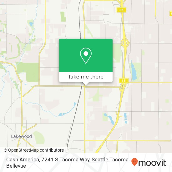 Cash America, 7241 S Tacoma Way map