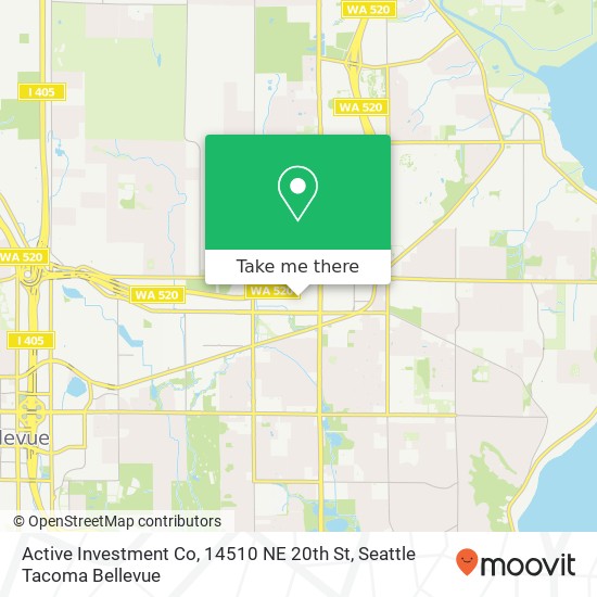 Mapa de Active Investment Co, 14510 NE 20th St