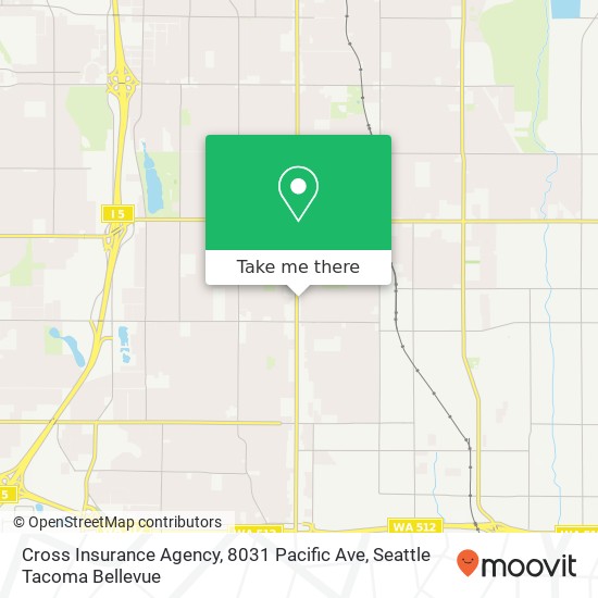 Cross Insurance Agency, 8031 Pacific Ave map