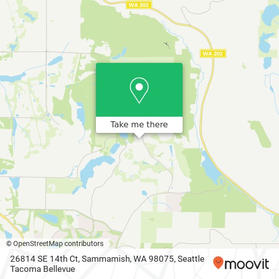 Mapa de 26814 SE 14th Ct, Sammamish, WA 98075