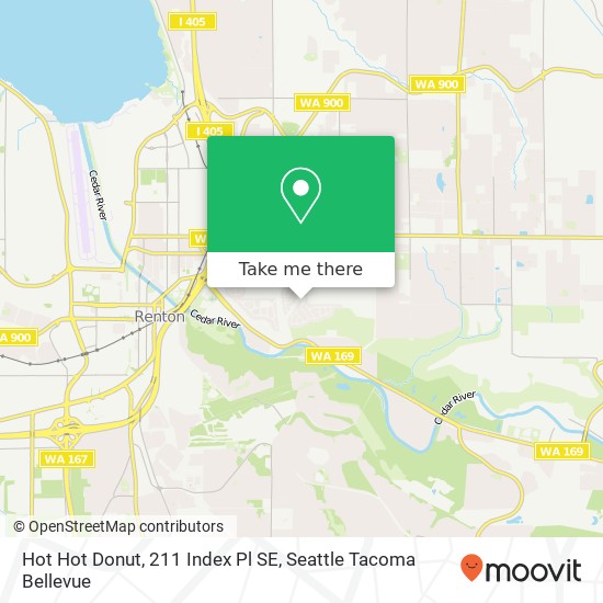 Mapa de Hot Hot Donut, 211 Index Pl SE