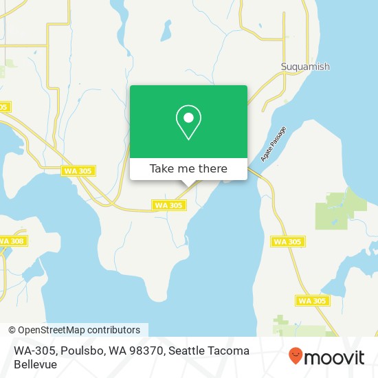 Mapa de WA-305, Poulsbo, WA 98370