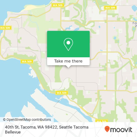 40th St, Tacoma, WA 98422 map