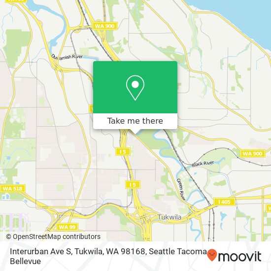 Interurban Ave S, Tukwila, WA 98168 map