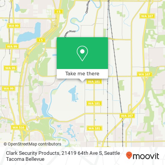 Clark Security Products, 21419 64th Ave S map