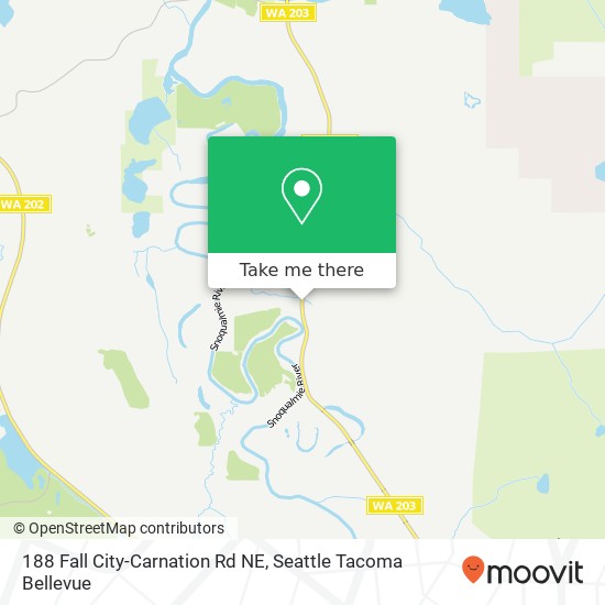 Mapa de 188 Fall City-Carnation Rd NE, Carnation, WA 98014