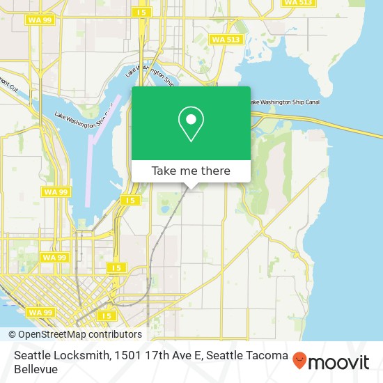 Mapa de Seattle Locksmith, 1501 17th Ave E