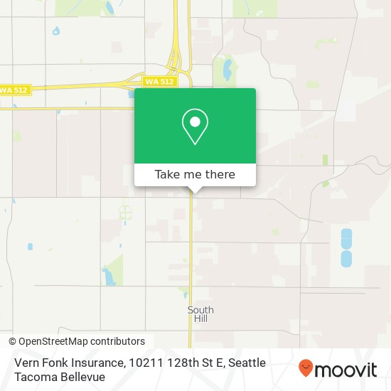 Mapa de Vern Fonk Insurance, 10211 128th St E