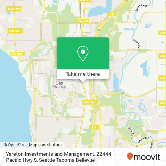 Mapa de Yareton Investments and Management, 22444 Pacific Hwy S