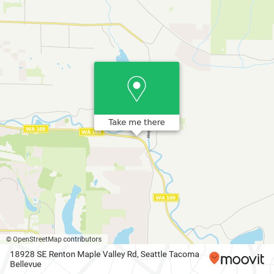 Mapa de 18928 SE Renton Maple Valley Rd, Renton, WA 98058