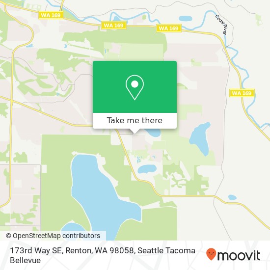 Mapa de 173rd Way SE, Renton, WA 98058