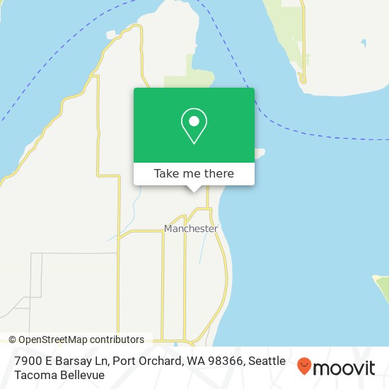 Mapa de 7900 E Barsay Ln, Port Orchard, WA 98366