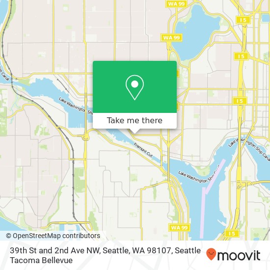 39th St and 2nd Ave NW, Seattle, WA 98107 map