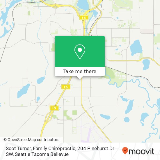 Mapa de Scot Turner, Family Chiropractic, 204 Pinehurst Dr SW