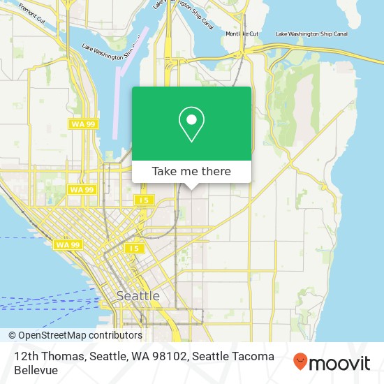 Mapa de 12th Thomas, Seattle, WA 98102