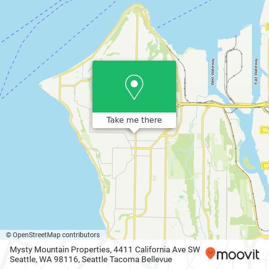 Mysty Mountain Properties, 4411 California Ave SW Seattle, WA 98116 map