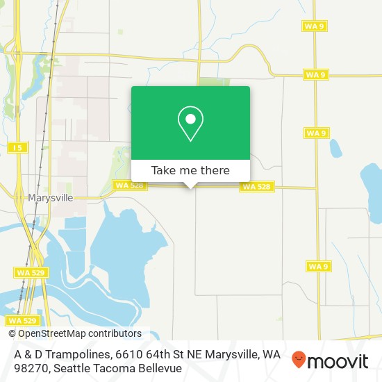 A & D Trampolines, 6610 64th St NE Marysville, WA 98270 map